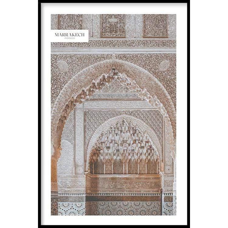 Walljar.com Walljar Poster met lijst Moroccan Architecture II