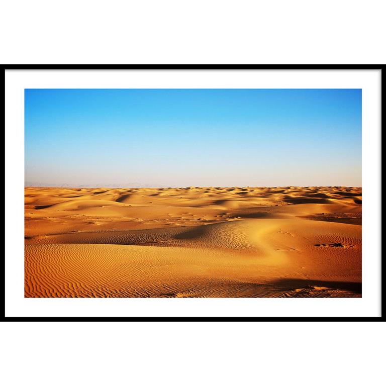 Walljar.com Walljar Poster met lijst Blue Desert