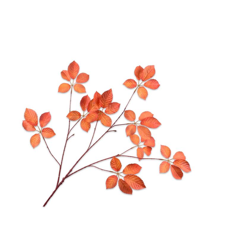 Silk-ka Kunstbloem-Zijde Bladtak Oranje 103 cm