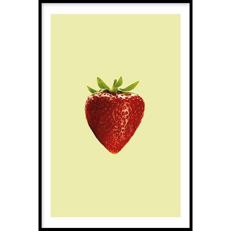 Walljar.com Walljar Poster met lijst Strawberry