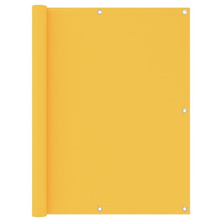 VidaXL Balkonscherm 120x400 cm oxford stof geel