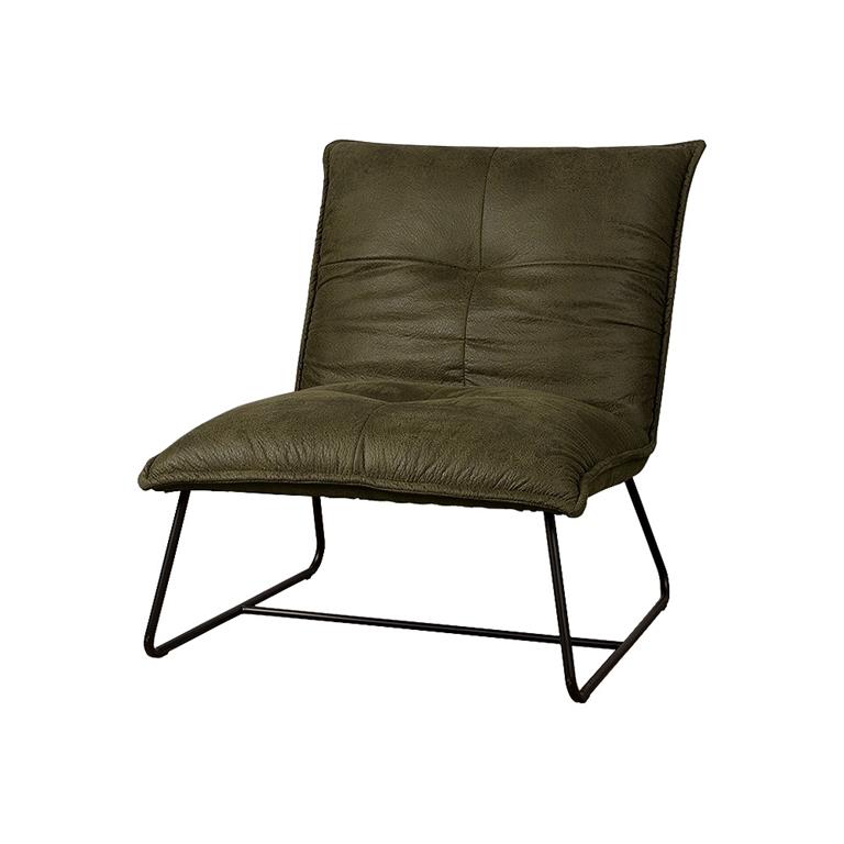 Tower Living | Seda Fauteuil | 100% polyester | Groen | 74 x 86 x 80