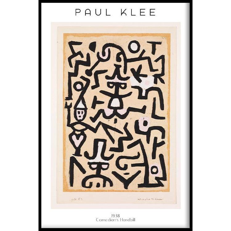 Walljar.com Walljar Poster met lijst Paul Klee Comedians