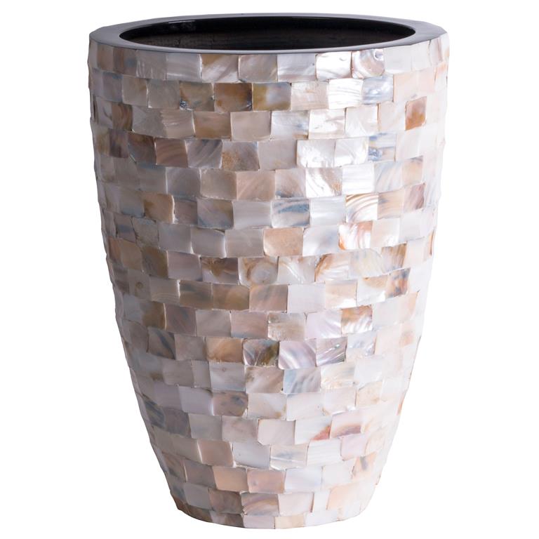 Vase The World Mauritius mother-of-pearl Ø40 x H55 cm