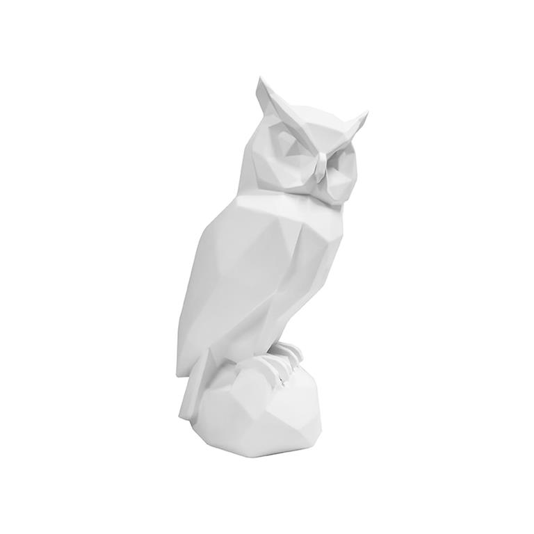 Light & Living Present Time Ornament Origami Owl Polyresin Mat Wit 32 5x16 5x14cm