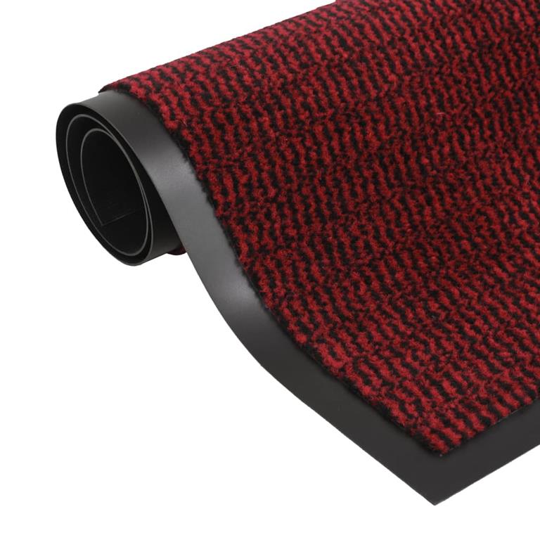 VidaXL Droogloopmatten 2 st rechthoekig getuft 120x180 cm rood