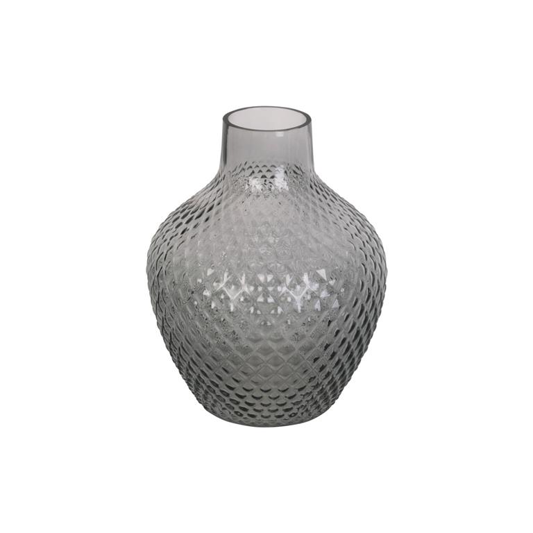 Present time Vase Delight glass dark grey