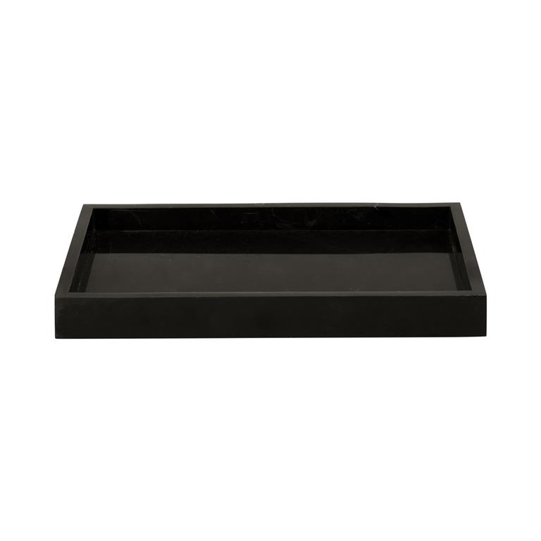 Present time Tray Marble small black