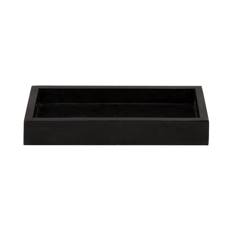 Present time Tray Marble large black