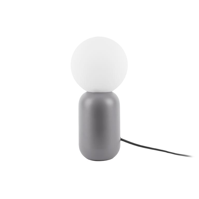Leitmotiv Table lamp Gala iron mouse grey w. glass ball
