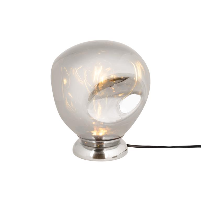 Leitmotiv Tafellamp Blown Small Glas Chroom Ø25x26cm