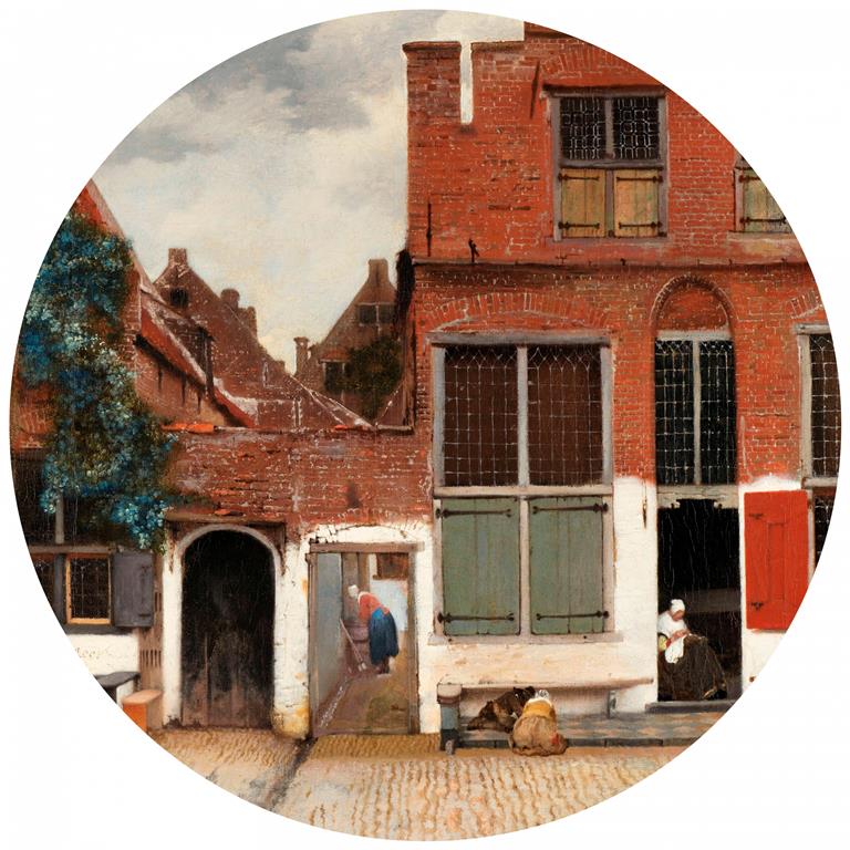 Seemly | Het Straatje van Vermeer Muurcirkel