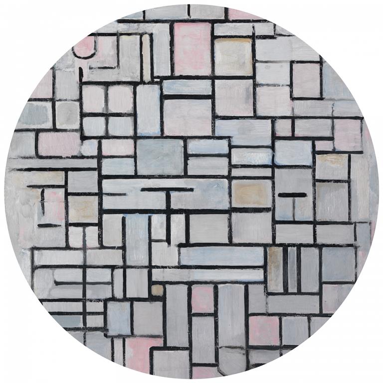 Seemly | Compositie IV Mondriaan Muurcirkel