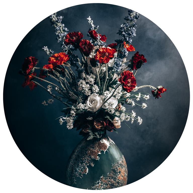 Seemly | Poppies Bouquet Muurcirkel