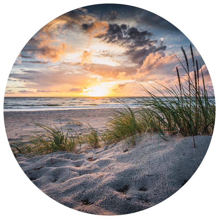 Seemly | Beach Sunset Muurcirkel