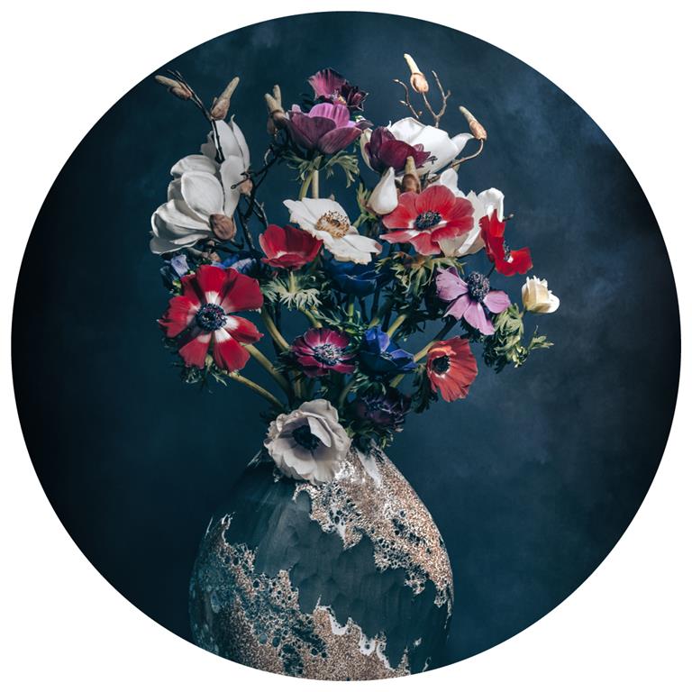 Seemly | Anemone Bouquet Muurcirkel