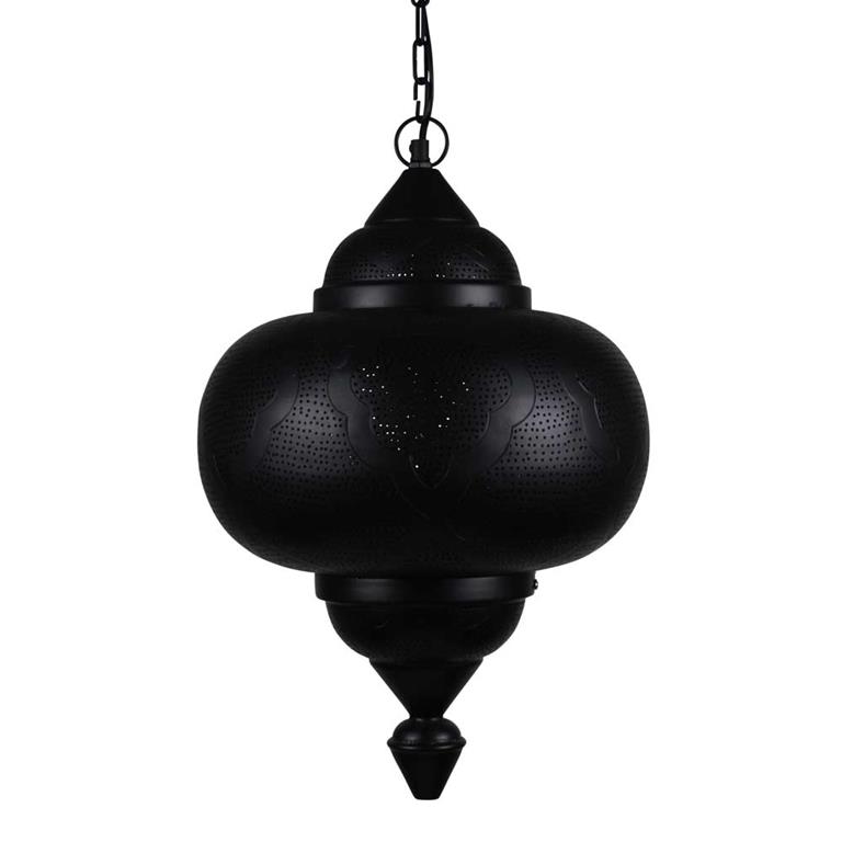 Safaary Arabische Hanglamp Ines Zwart Goud Ø 33 x 52cm