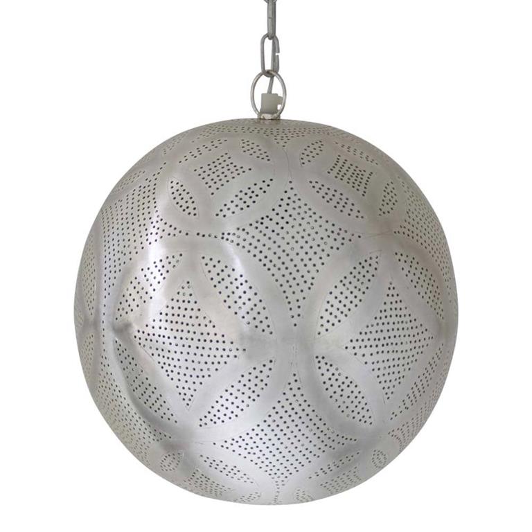 Safaary Oosterse Hanglamp Zilver Neza Ø 30 x 33cm