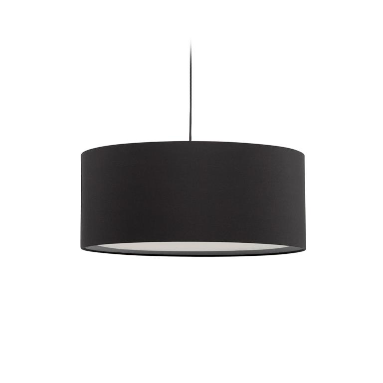 Kave Home Santana lampenkap in zwart met witte diffuser Ø 50 cm