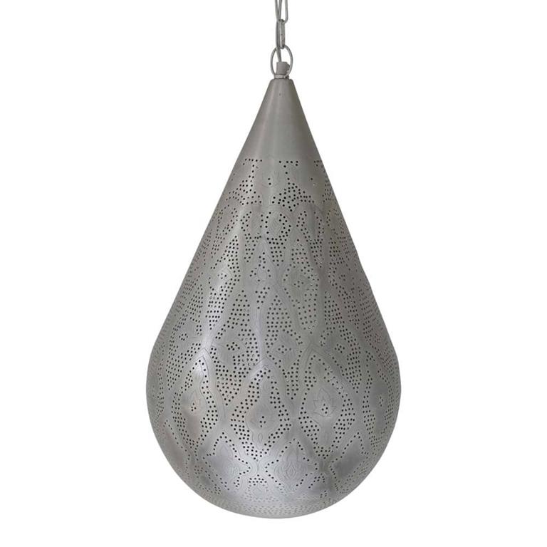 Safaary Oosterse Hanglamp Zilver Chessa Ø 30 x 54cm