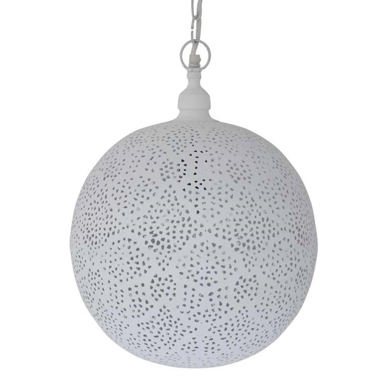 Safaary Oosterse Hanglamp Wit Tara Ø 30 x 40cm