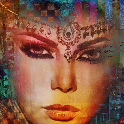 Safaary Arabische schilderij Arabian Haifa Oranje