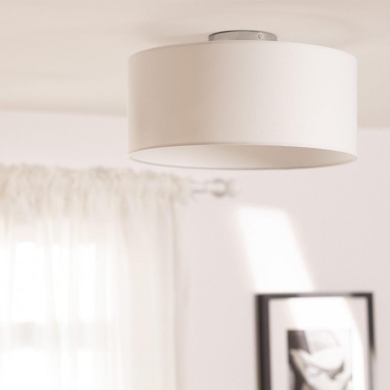 Bussandri Plafondlamp minimalistisch Metaal Wit