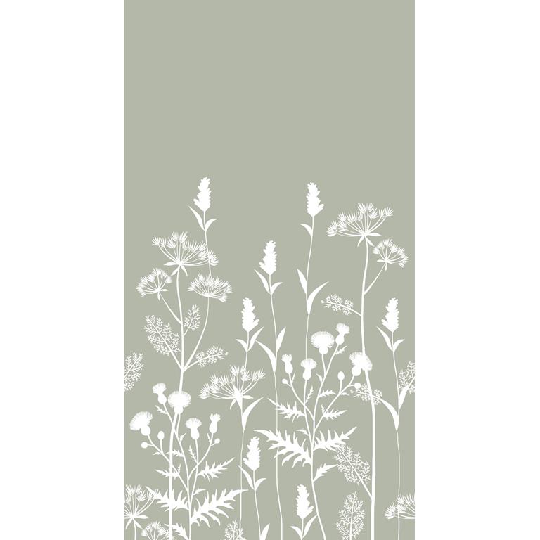 Esta Home ESTAhome fotobehang veldbloemen vergrijsd mintgroen 159214 1 50 x