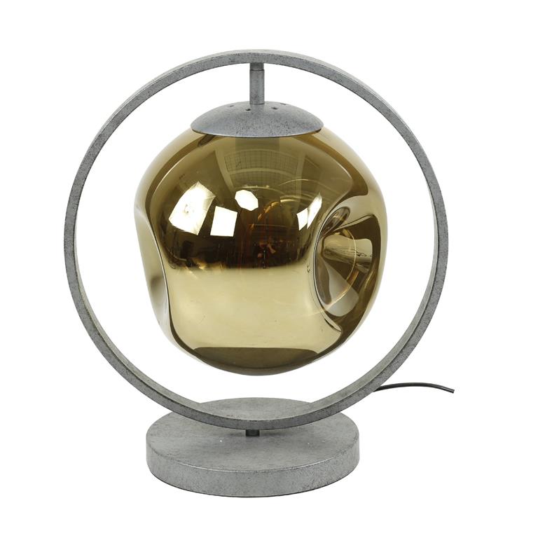 Duverger Solar Tafellamp metaal glas goud 1 lichtpunt