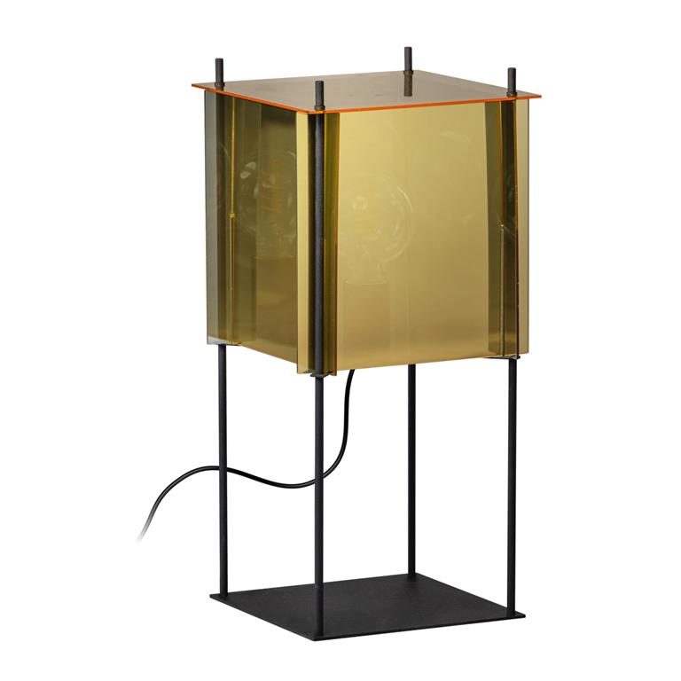 ETH Cube Tafellamp Zilver Goud 53 cm hoog
