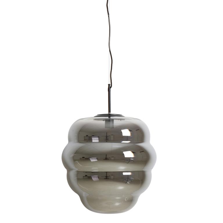 Light & Living Hanglamp Misty 45x45x48 Grijs