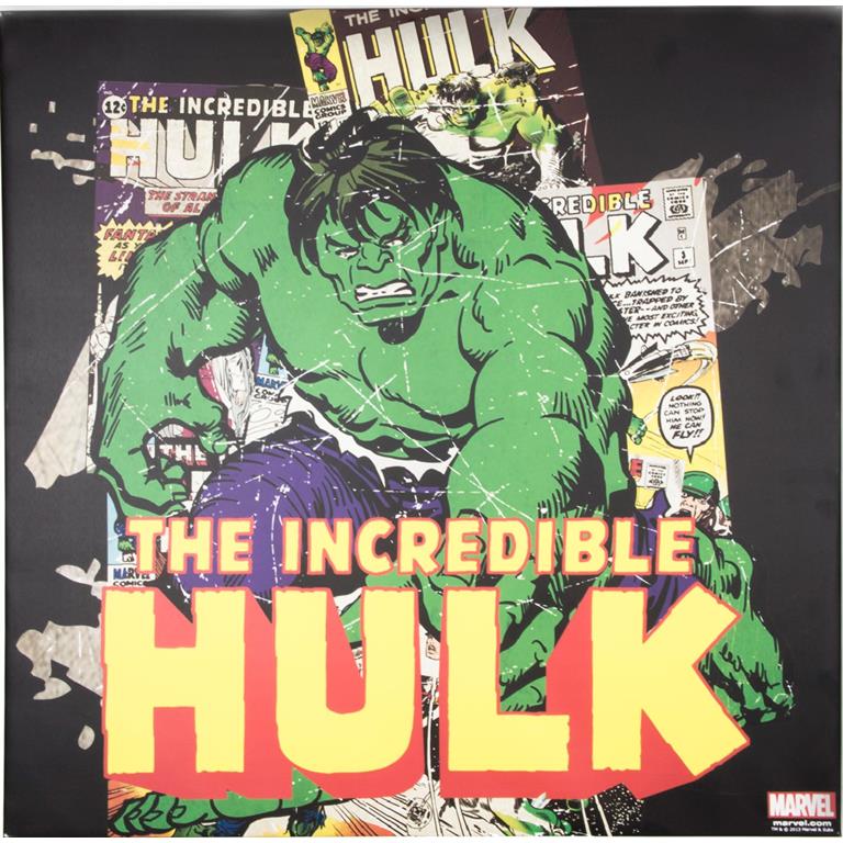 Disney Marvel Comics Canvas The Incredible Hulk 70x70cm
