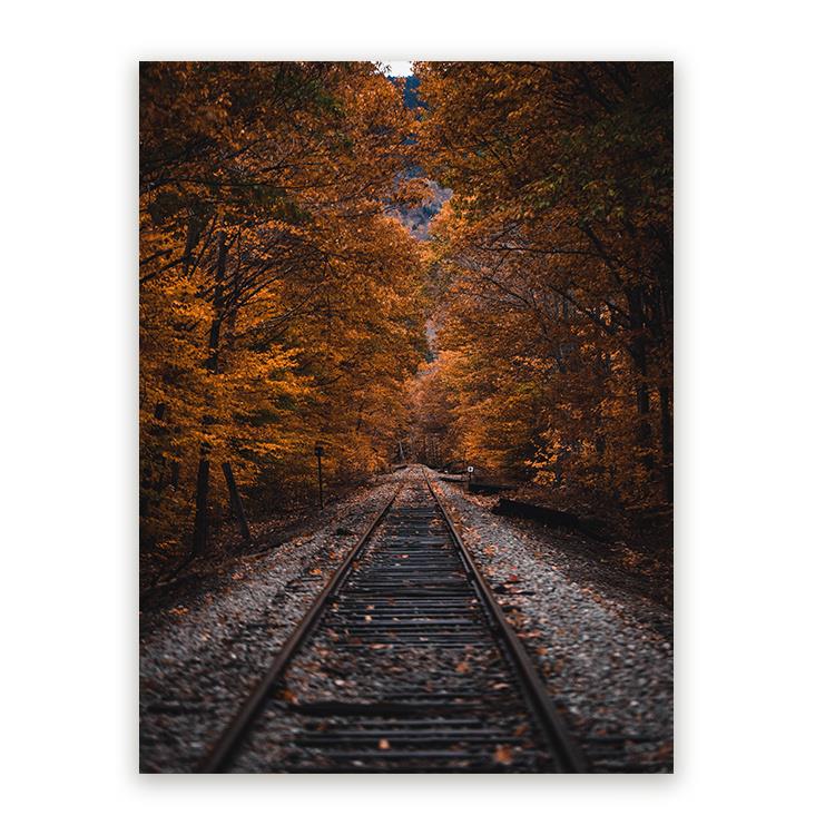 Sweet Living Aluminium Schilderij Railroad B40 x L60 cm