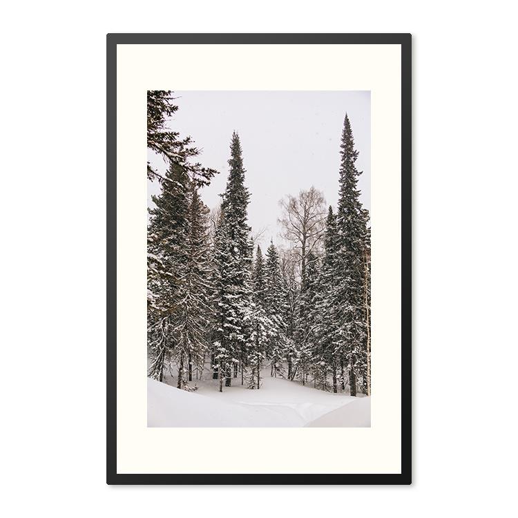 Sweet Living Poster in Lijst Snowy Trees