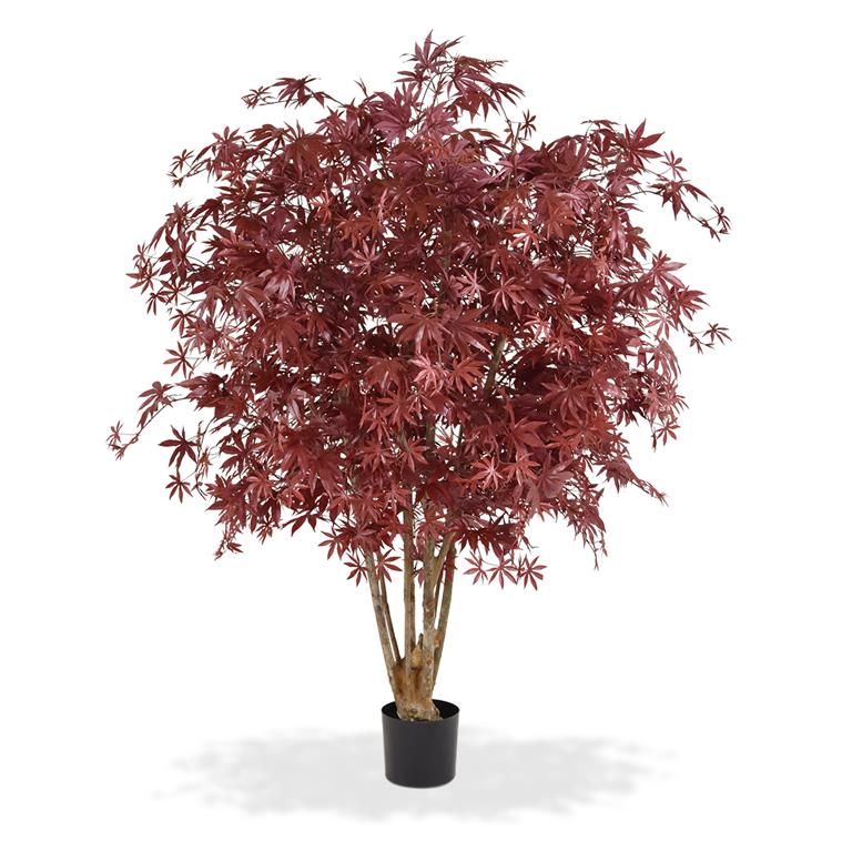 Maxi Fleur kunstplanten Acer Maple deluxe kunstboom 165cm burgundy