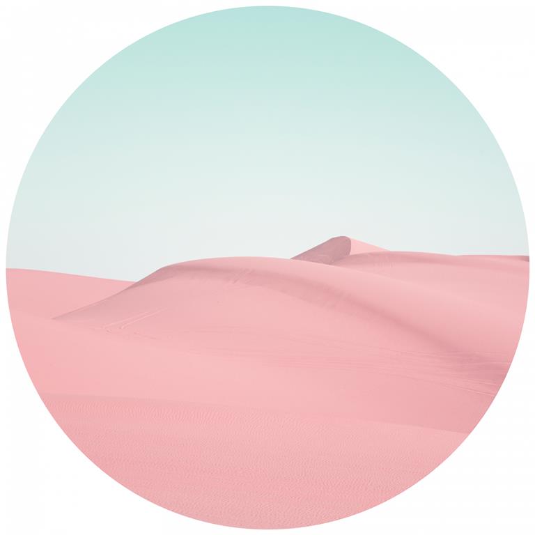 Seemly | Pink Sand Dunes Muurcirkel