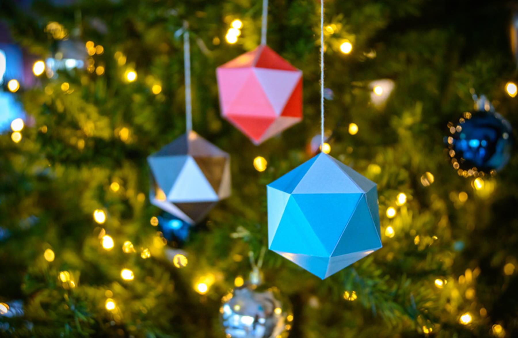 DIY papieren kerstballen