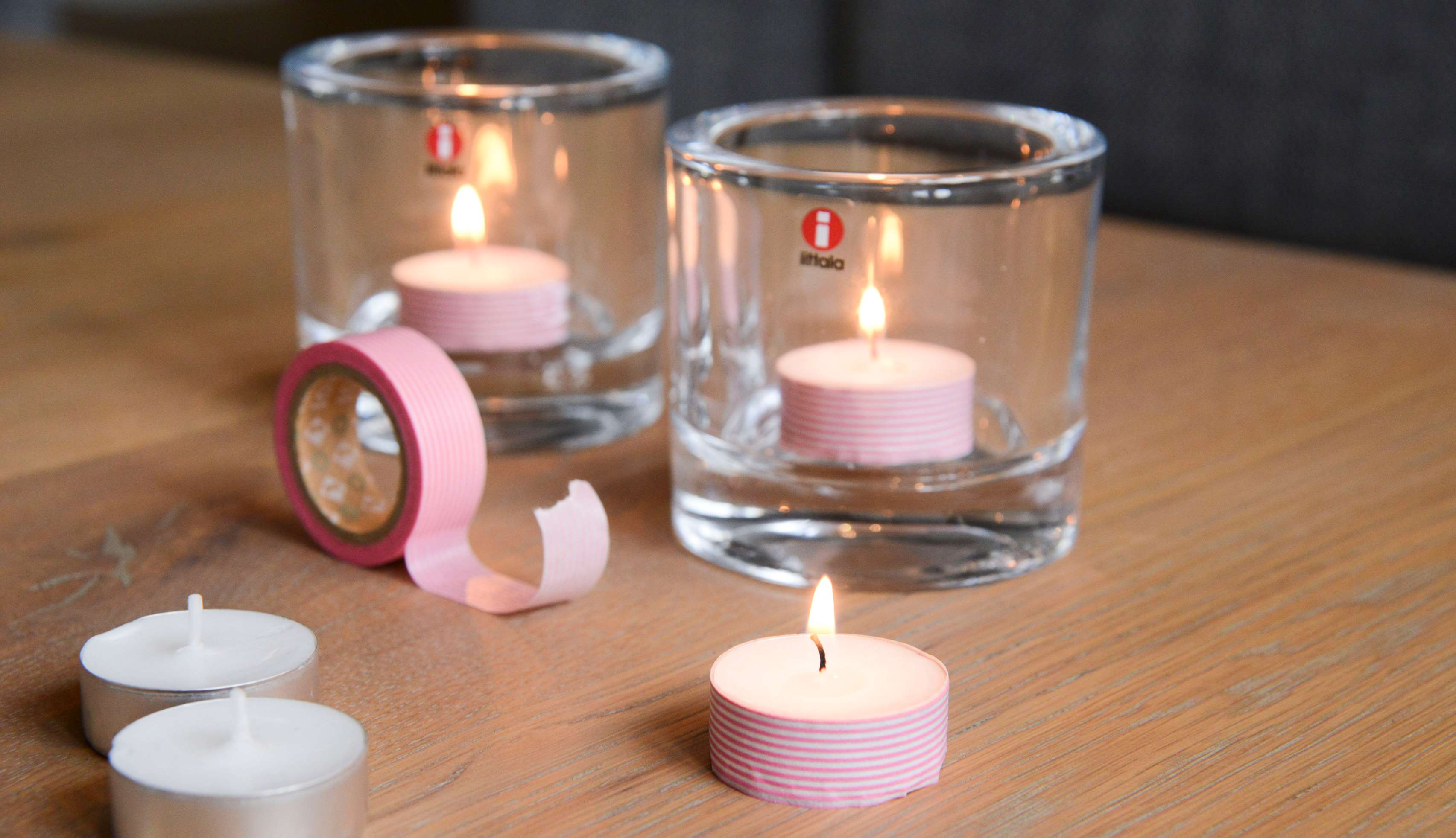 DIY waxinelichtjes versieren