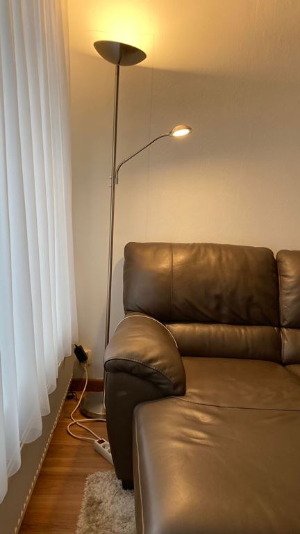 Lucide ZENITH Leeslamp - Mat chroom