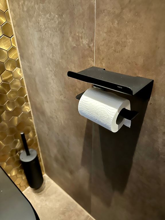 Tiger Noon Toiletborstel met Houder - Zwart