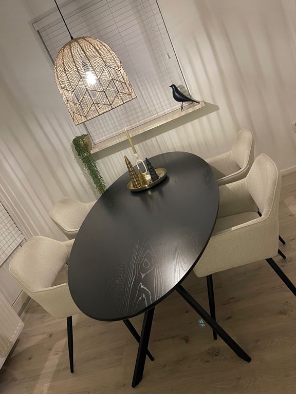 WOOOD Exclusive Bruno Eettafel - B 220 x D 100 cm - Zwart 