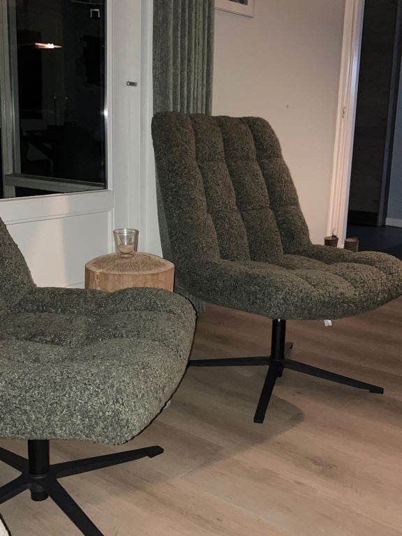WOOOD Job Fauteuil - Bouclé - Beige