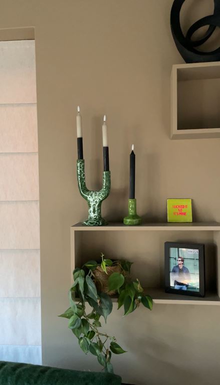 HKliving The Emeralds Kandelaar - Maat M - forest green