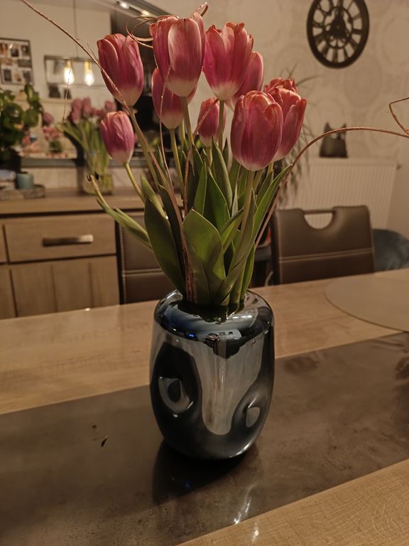 HKliving HK Objects Vaas - Blue Chrome 
