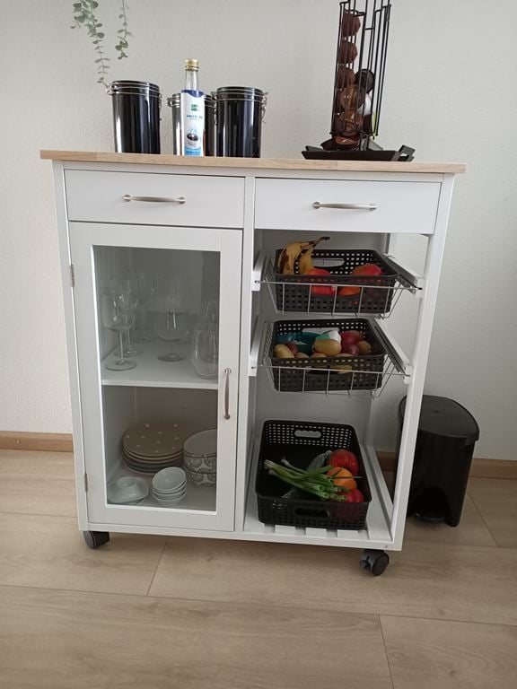Beliani - BOVES - Keukentrolley - Wit - MDF