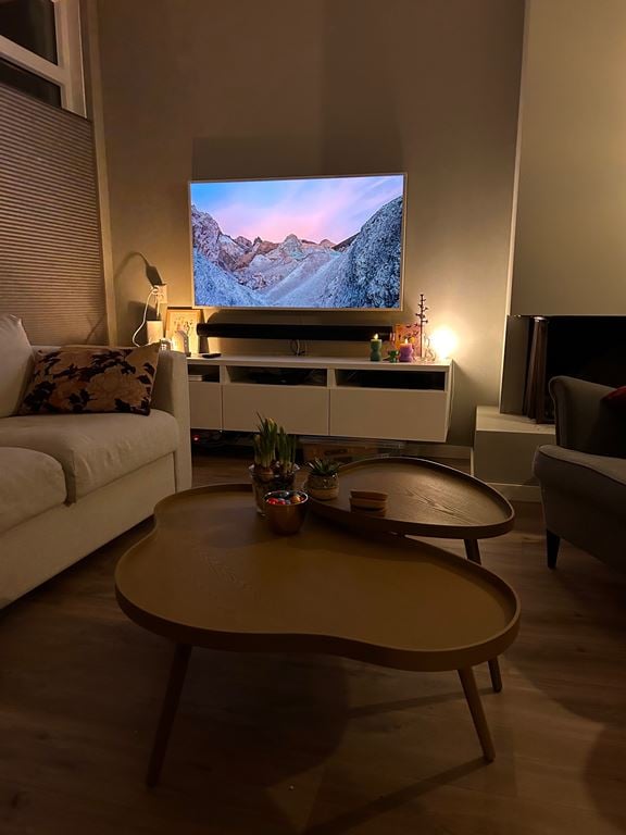 WOOOD Mae Bijzettafel - Grenen|MDF - Sepia - 40x61x50