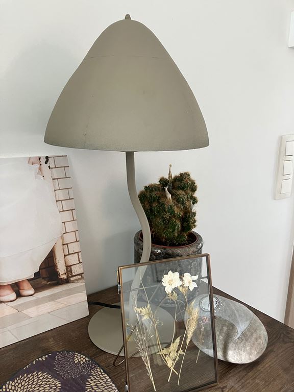 Light & Living Tafellamp Elimo - Grijs - Ø25cm