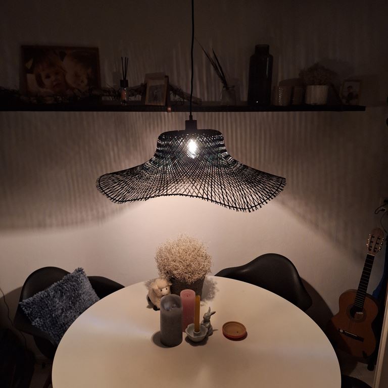 GOOD&MOJO Hanglamp Ibiza - Bamboe Zwart - 65x65x20cm