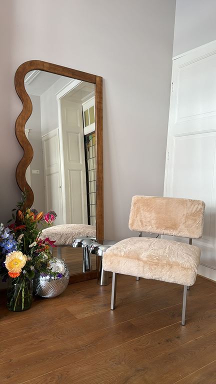 HKliving Furry Fauteuil - Champagne