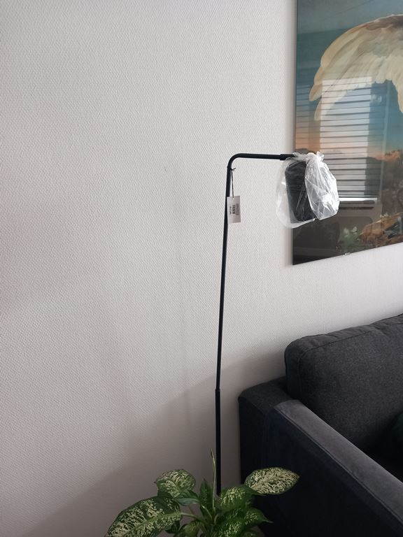 Light & Living Vloerlamp Kiara - Zwart - 34x23x148cm